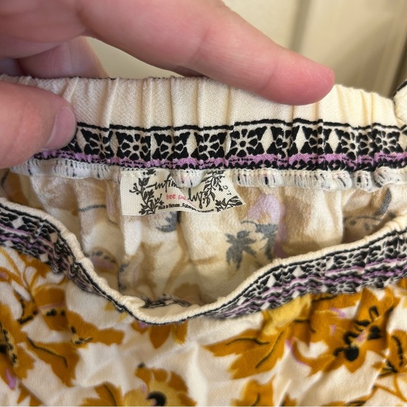 Free People Intimately Blooming Borders Bodysuit White Large Ruffle Bell Sleeves - Picture 6 of 14